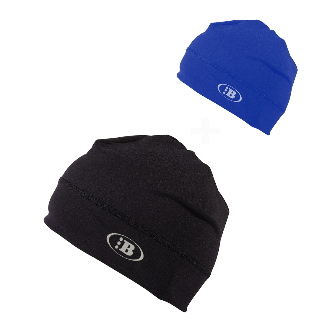 B LOGO SKULL CAP[BLACK/BLUE] *2 FOR 1 SPECIAL* – BRTHRHOOD444