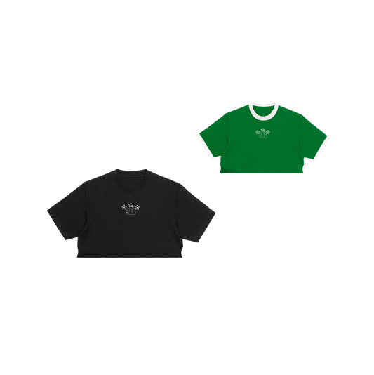 B STAR WOMENS BABY TEE[BLACK/NIGERIA]*2-FOR-1 SPECIAL