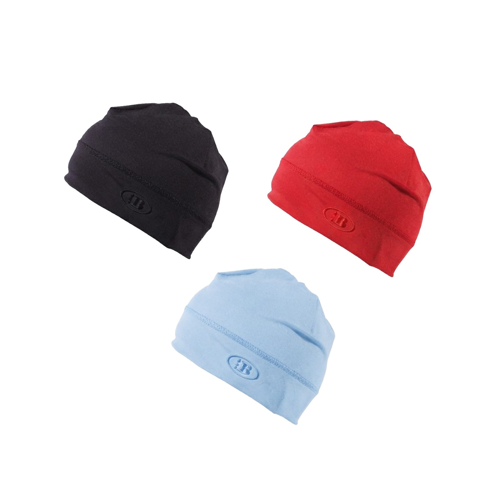 3 PACK BUNDLE[BLACK+ RED+ BABY BLUE]