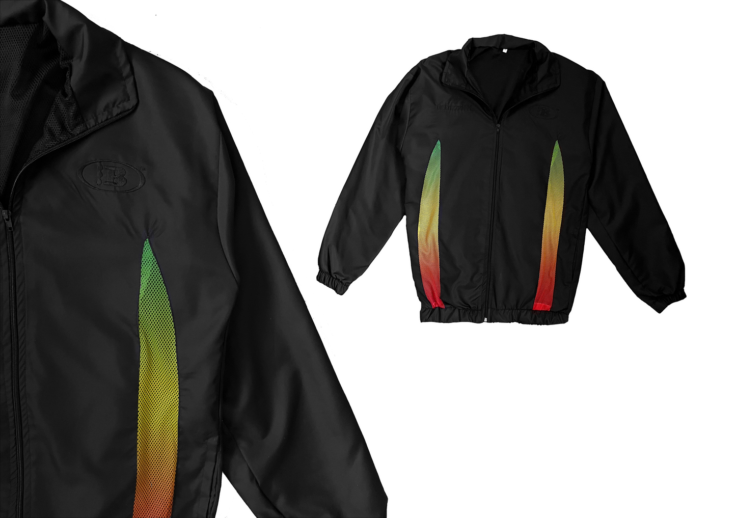 KENTE FUSION B LOGO TRACK JACKET[BLACK]