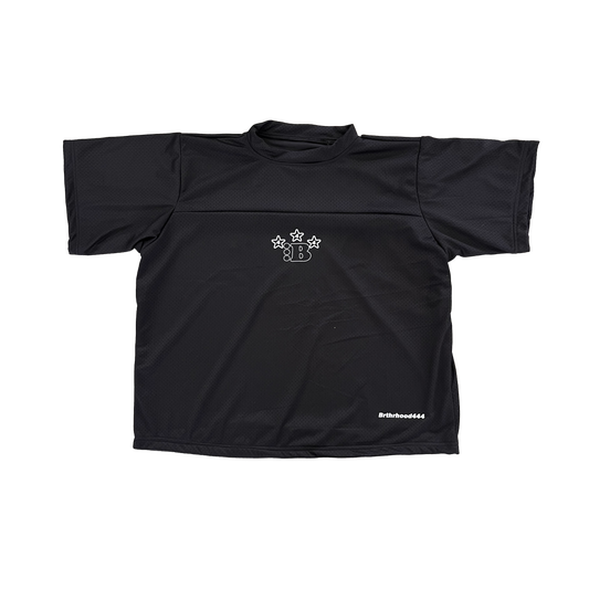 B STAR MESH JERSEY [ALL BLACK]