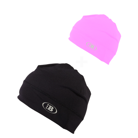 B LOGO SKULL CAP[OG BLACK/BABY PINK] *2 FOR 1 SPECIAL*
