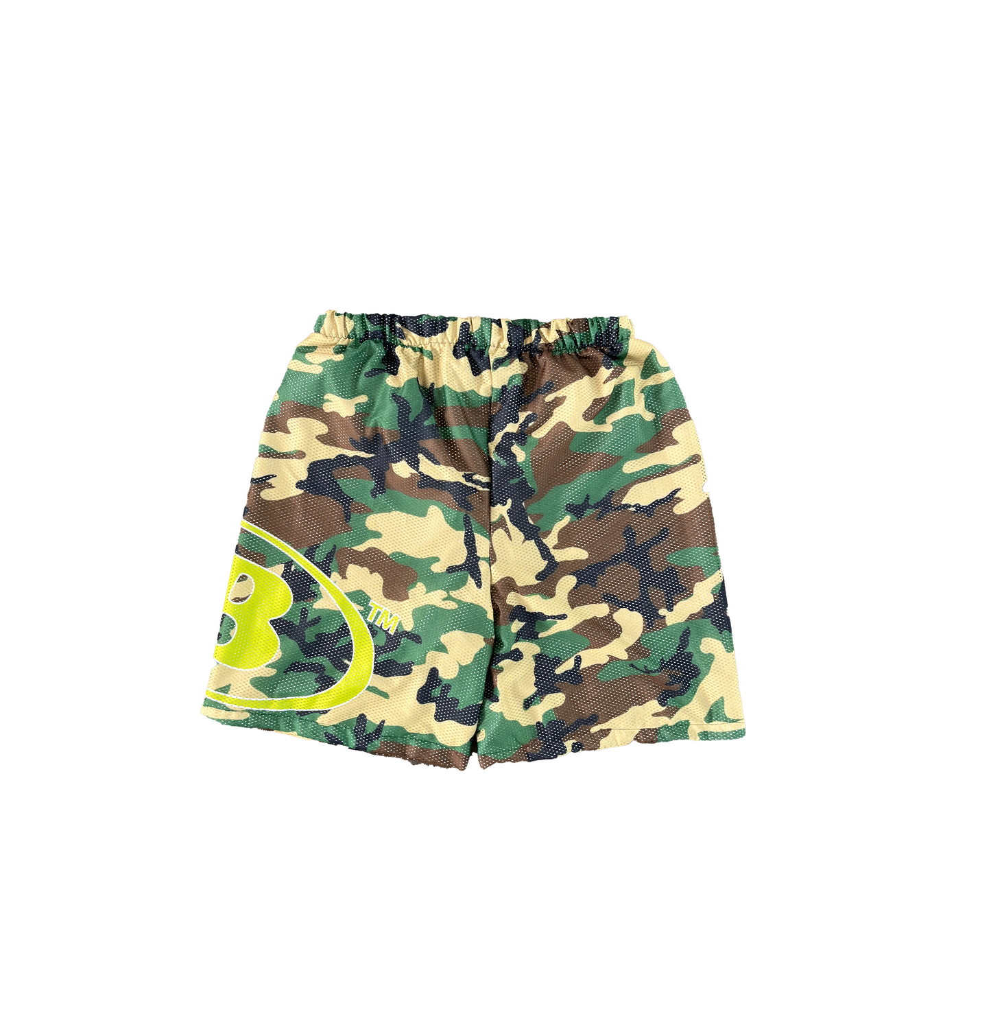B ESSENTIAL MESH SHORTS [CAMO/GREEN]