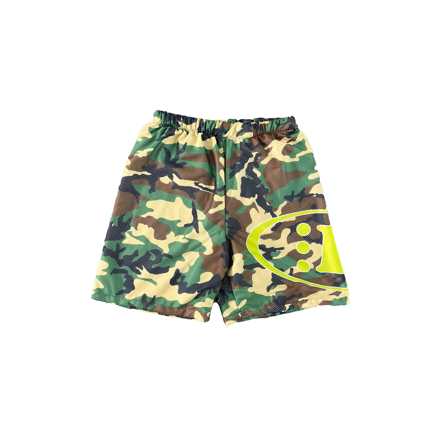 B ESSENTIAL MESH SHORTS [CAMO/GREEN]