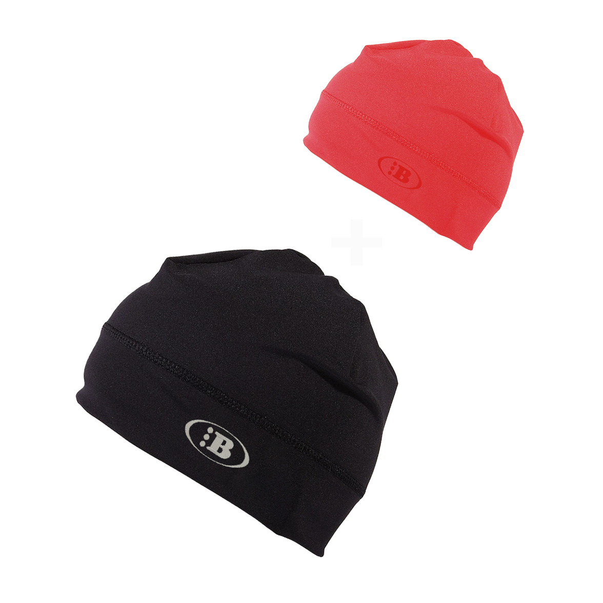 B LOGO SKULL CAP[OG BLACK/FLAME RED] *2 FOR 1 SPECIAL*