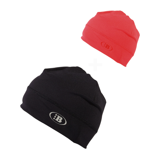 B LOGO SKULL CAP[OG BLACK/FLAME RED] *2 FOR 1 SPECIAL*