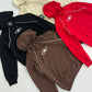 B LOGO STAPLE PIPING HOODIE[CHOCO BROWN]