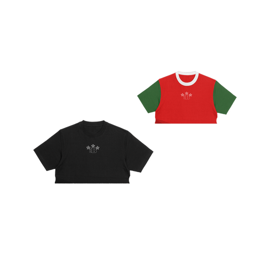 B STAR WOMENS BABY TEE[BLACK/NIGERIA]*2-FOR-1 SPECIAL