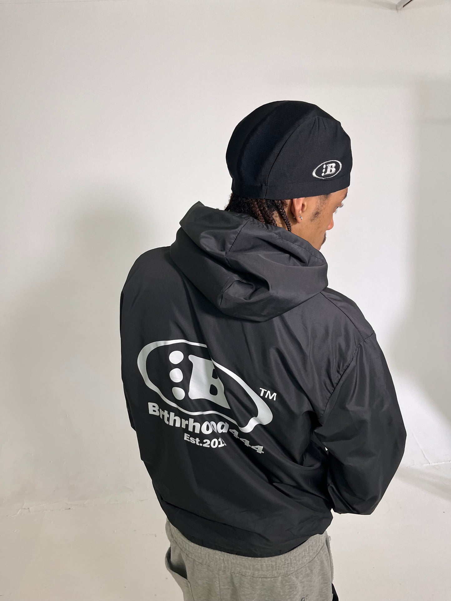 B LOGO SKULL CAP[BLACK]