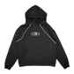 B LOGO STAPLE PIPING HOODIE[BLACK]