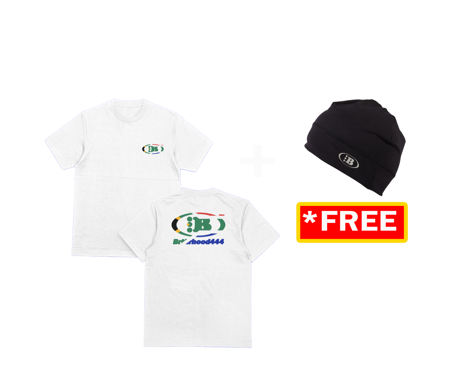 B LOGO STAPLE TEE COMBO[SA WHITE]