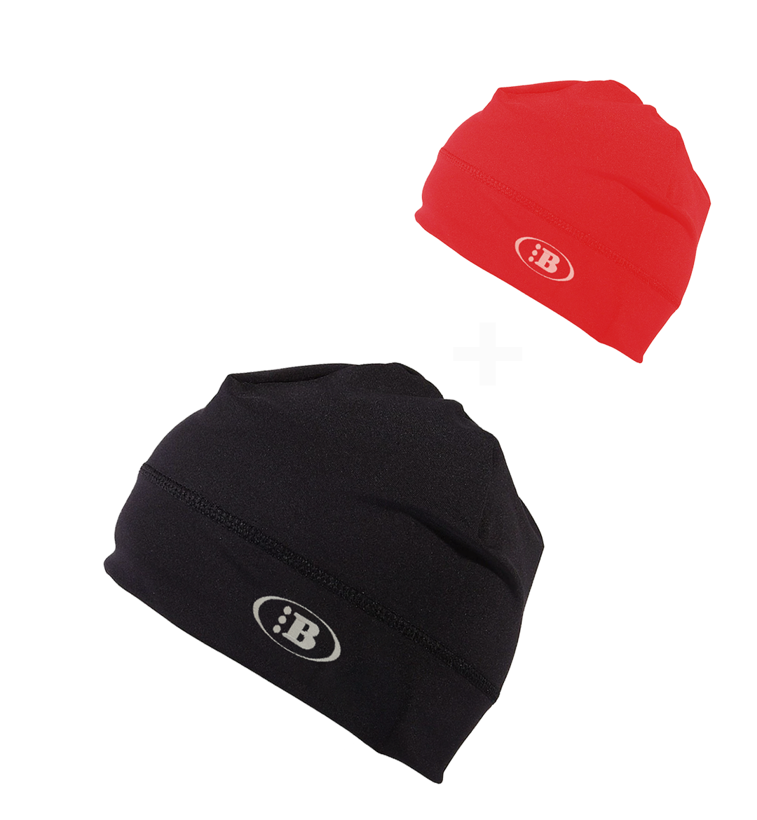 B LOGO SKULL CAP[BLACK/RED] *2 FOR 1 SPECIAL*