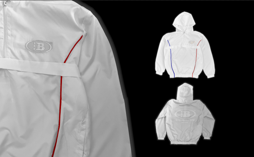 B LOGO SHELL JACKET [OLYMPIC WHITE]