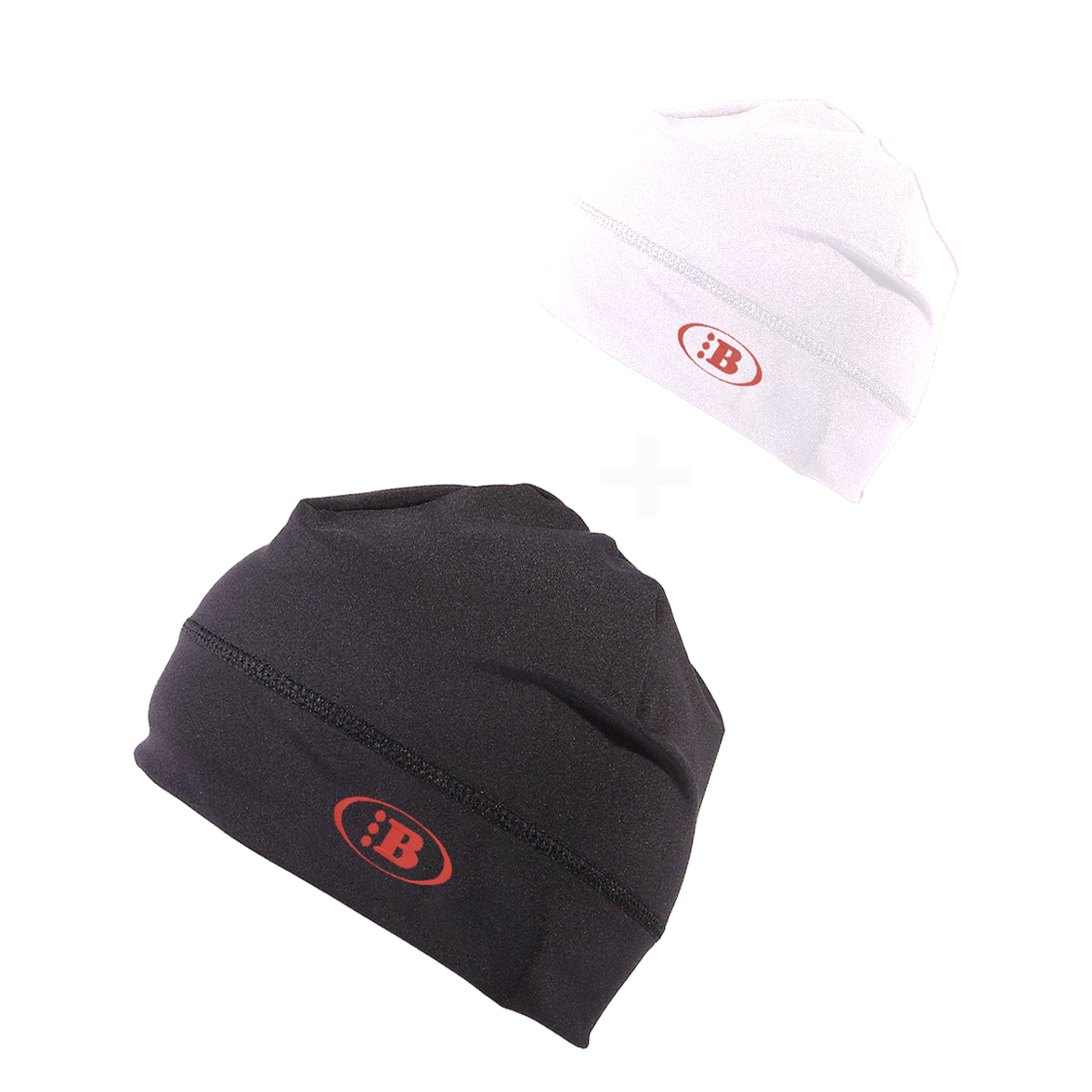 B LOGO SKULL CAP[BLACK ON RED/WHITE ON RED] *2 FOR 1 SPECIAL*