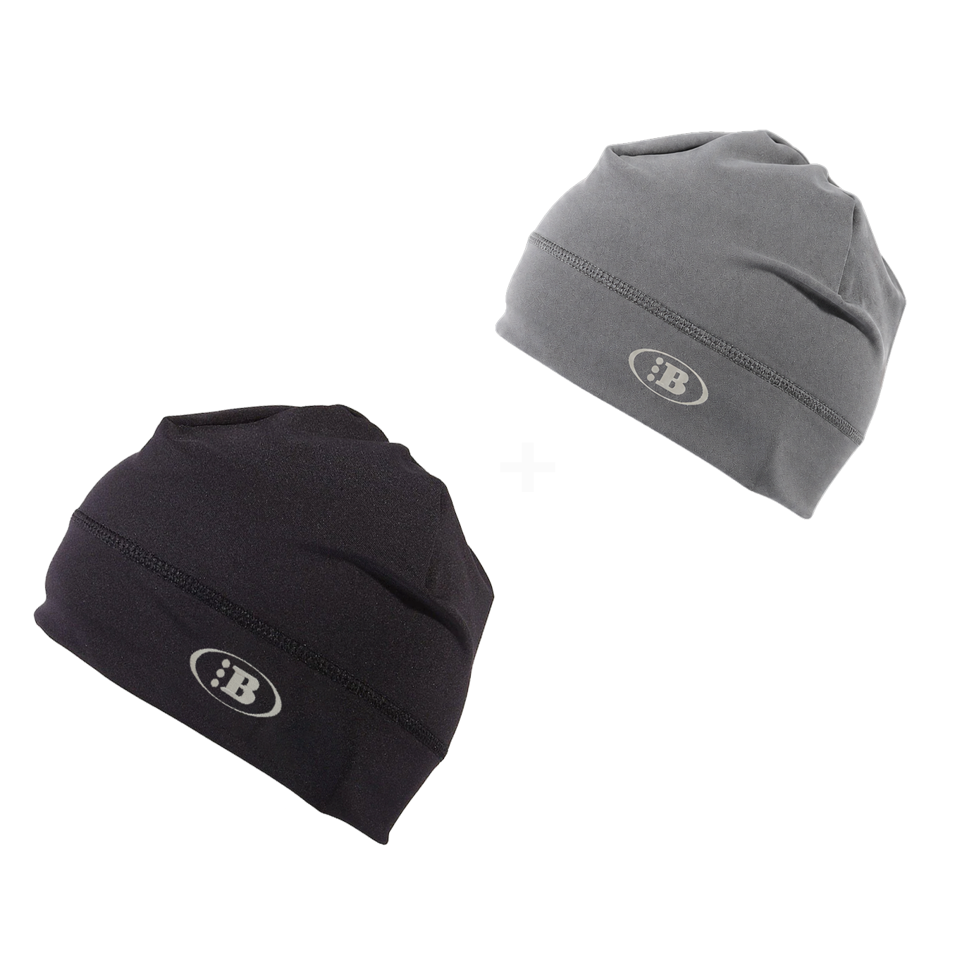 B LOGO SKULL CAP[OG BLACK/SILVER GREY]