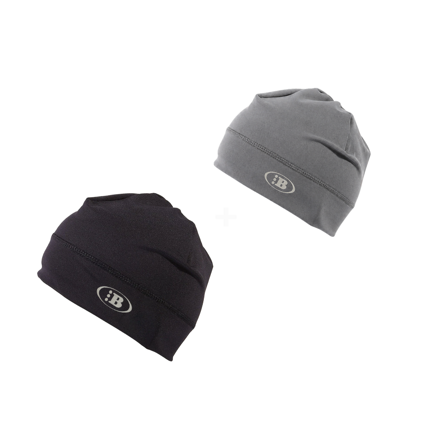 B LOGO SKULL CAP[OG BLACK/SILVER GREY] *2 FOR 1 SPECIAL*