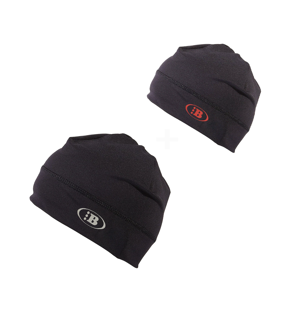 B LOGO SKULL CAP[OG BLACK/BLACK ON RED] *2 FOR 1 SPECIAL*