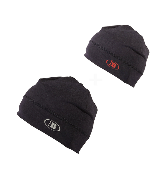 B LOGO SKULL CAP[OG BLACK/BLACK ON RED] *2 FOR 1 SPECIAL*